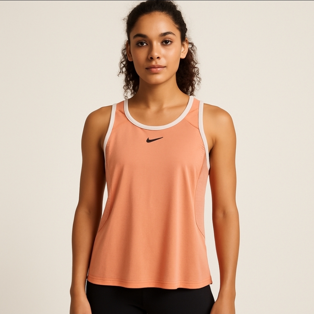 Nike Dri Fit Peach Yoga Tank Top Womens Sz Sm